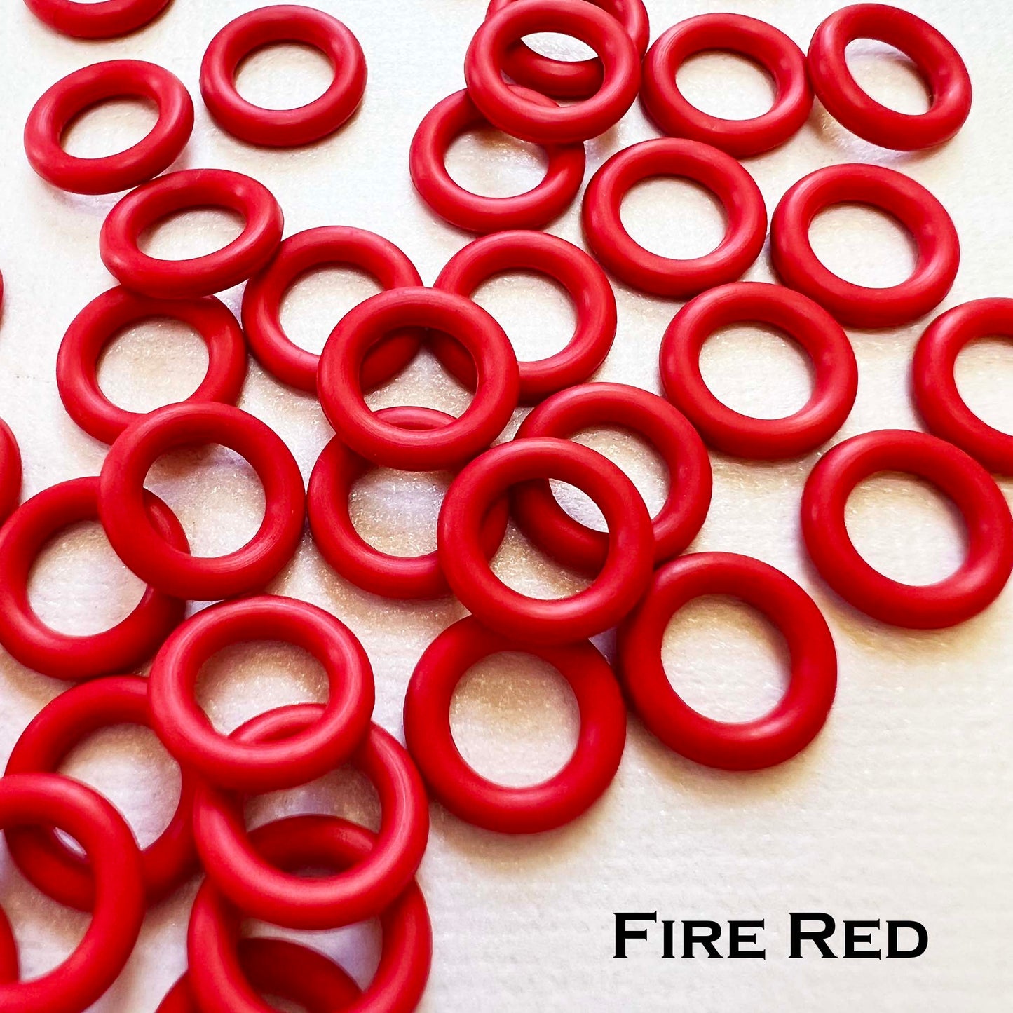 10mm Rubber O-Rings (ID: 6mm) - choose color & quantity