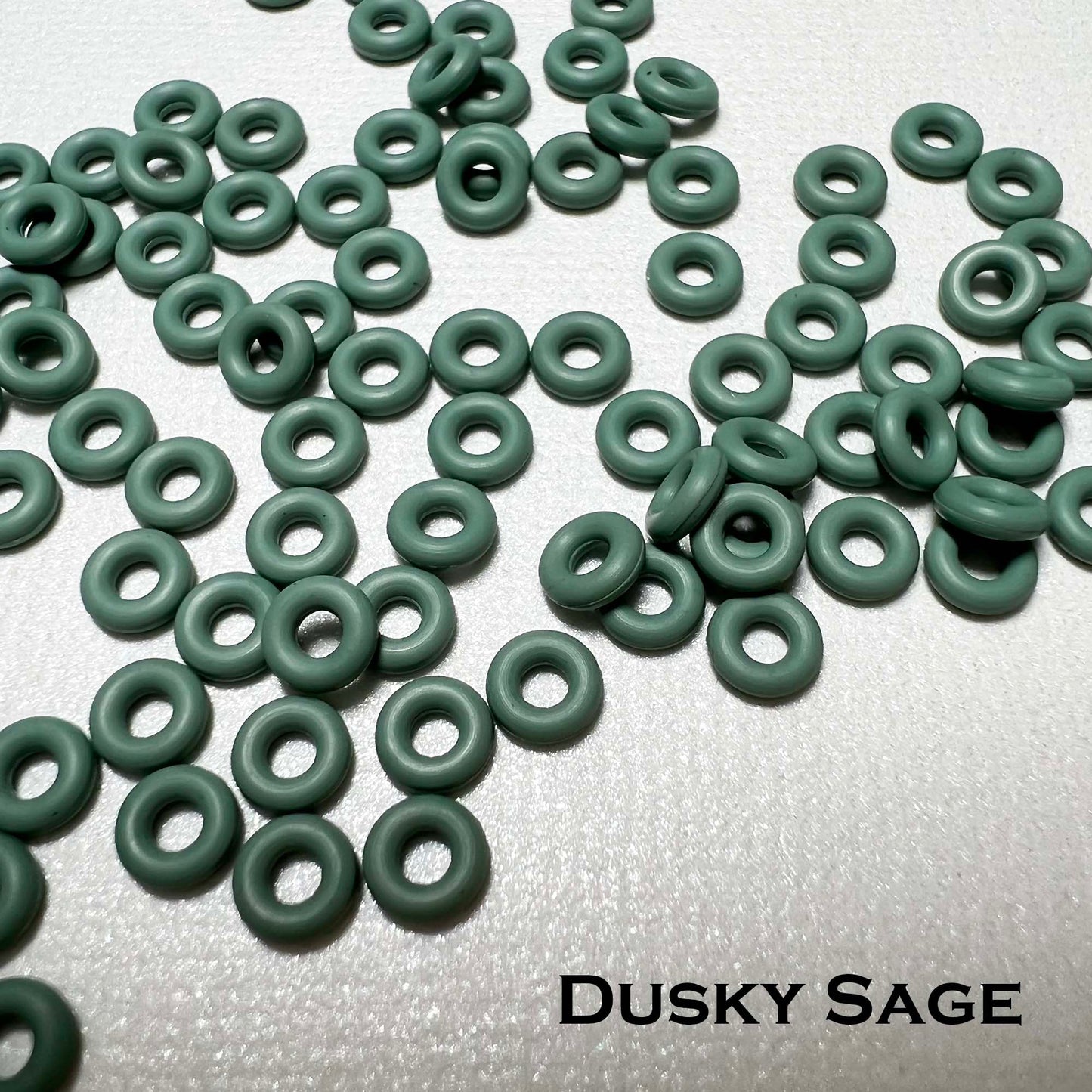 5mm Rubber O-Rings (ID: 2mm)  - choose color & quantity