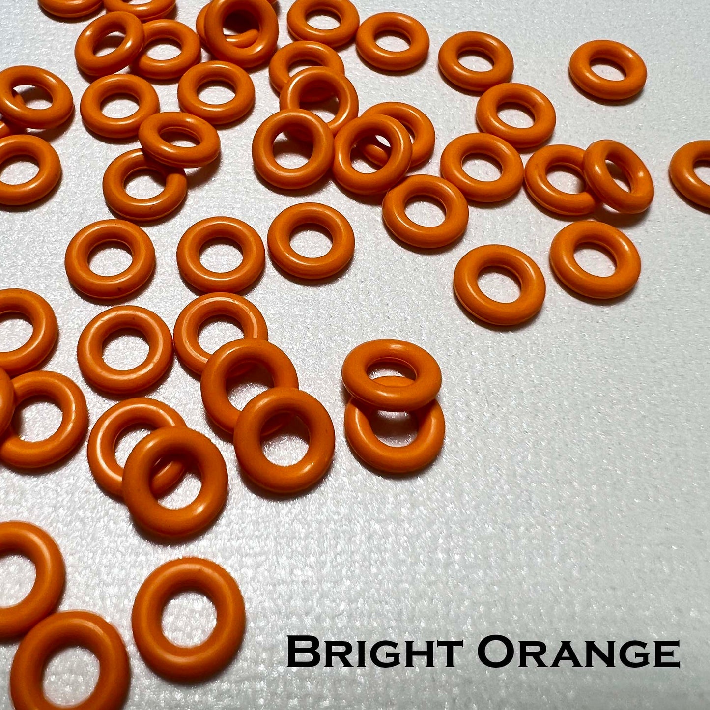 7.25mm Rubber O-Rings (ID: 3.7) - choose color & quantity