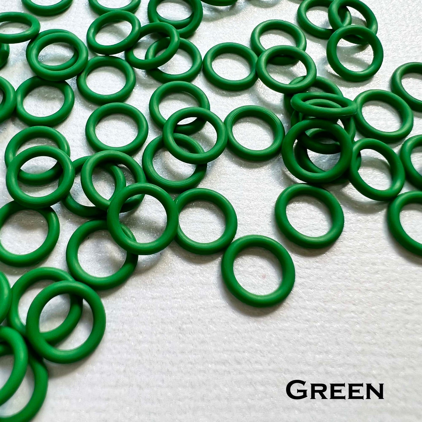 7.4mm Rubber O-Rings (ID: 5mm) - choose color & quantity