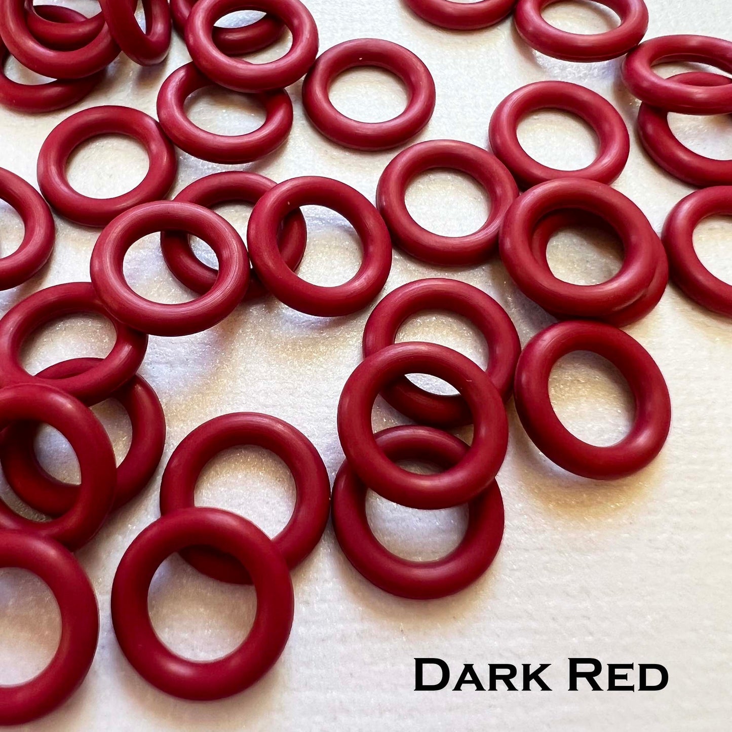 10mm Rubber O-Rings (ID: 6mm) - choose color & quantity
