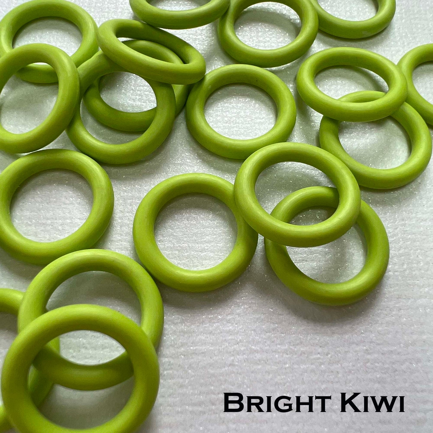 15mm Rubber O-Rings (ID: 10mm) - choose color & quantity