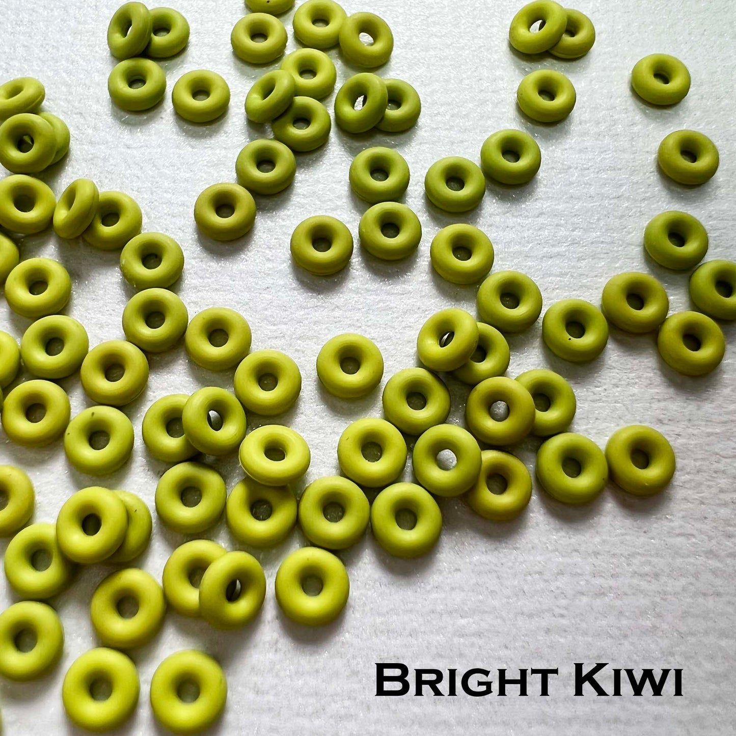 3mm Rubber O-Rings (ID: 1.1mm) - choose color