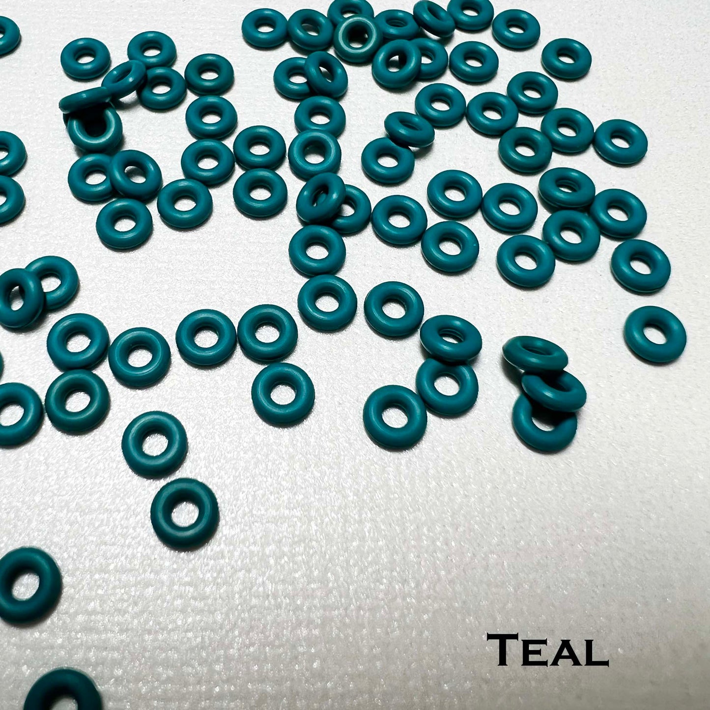 5mm Rubber O-Rings (ID: 2mm)  - choose color & quantity