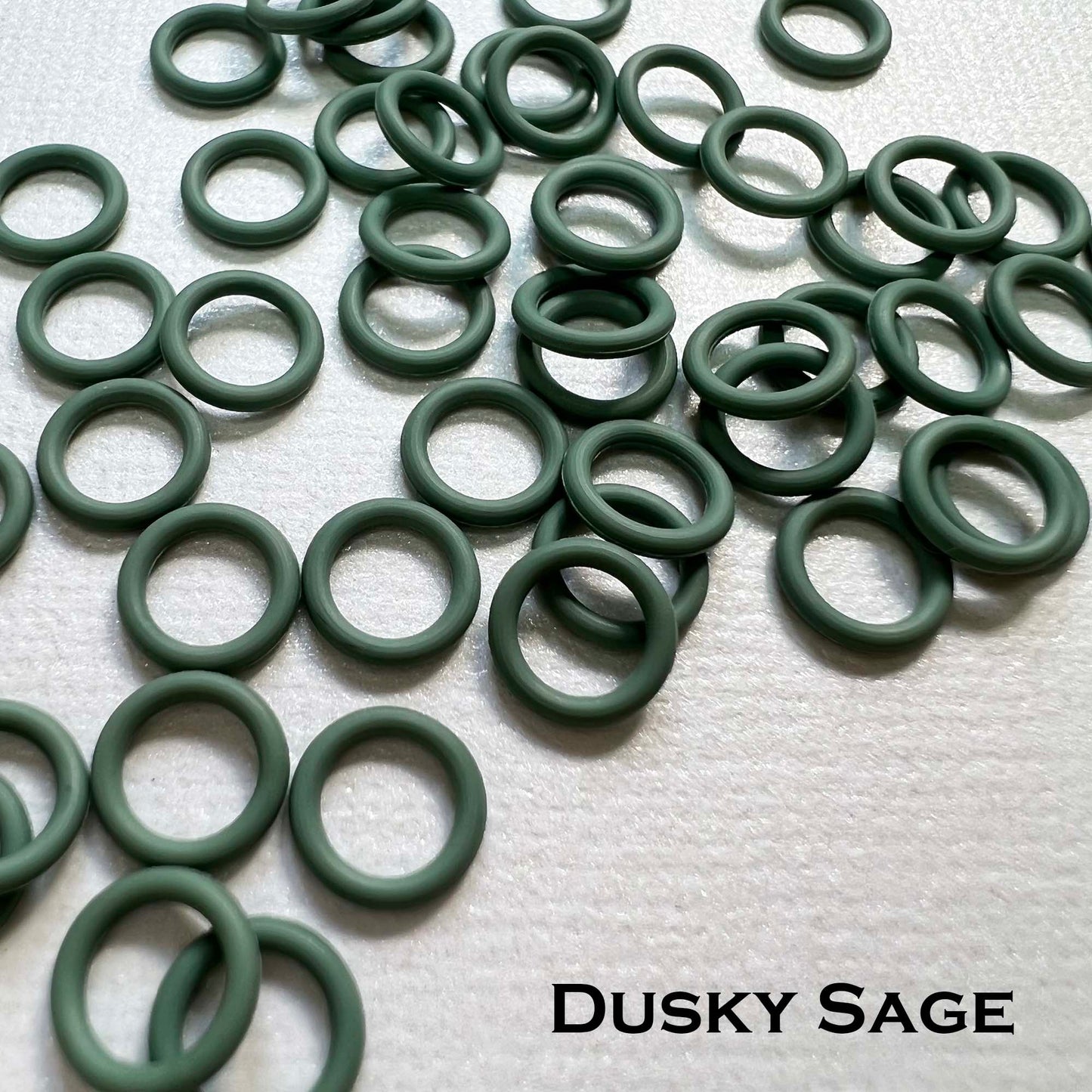 7.4mm Rubber O-Rings (ID: 5mm) - choose color & quantity