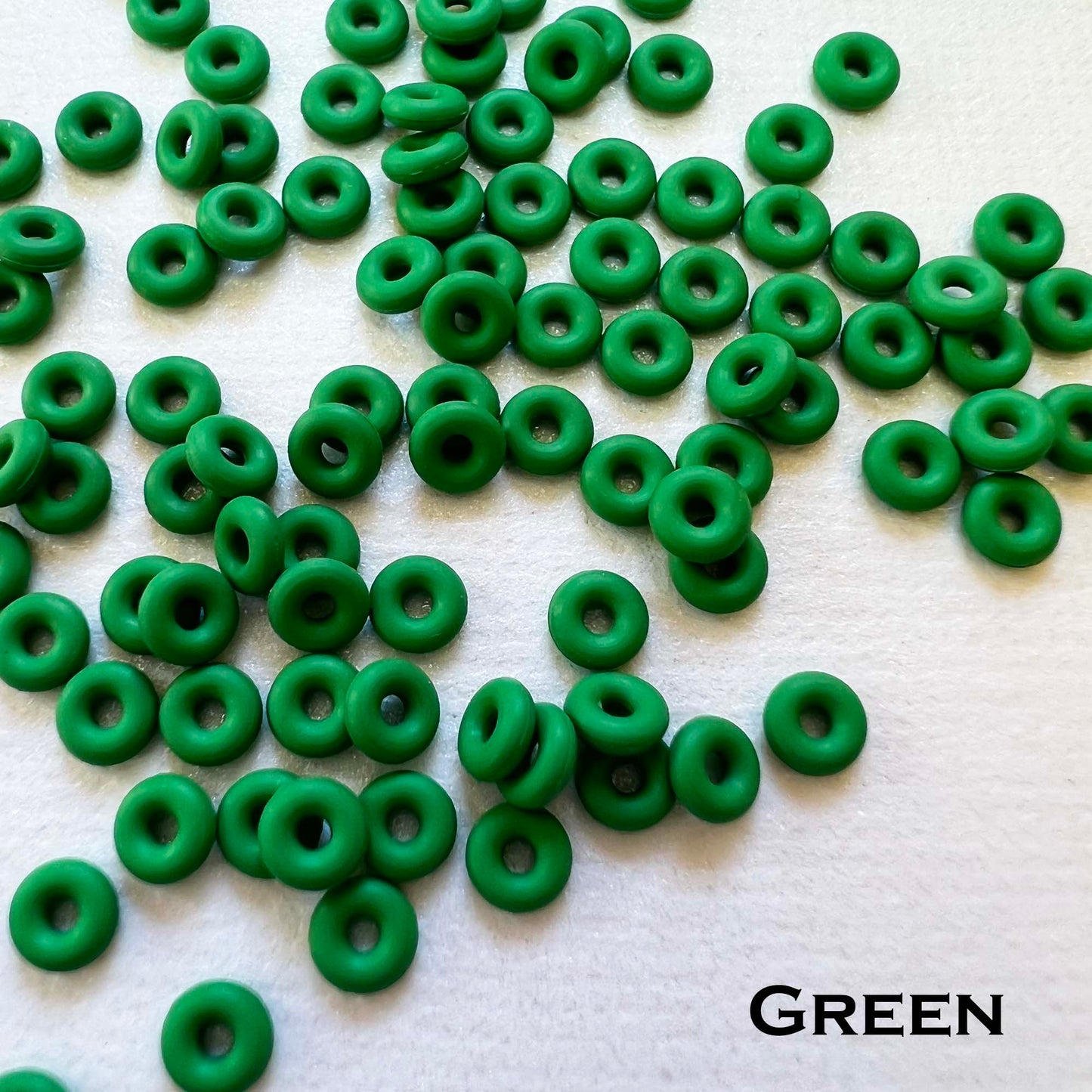 3mm Rubber O-Rings (ID: 1.1mm) - choose color