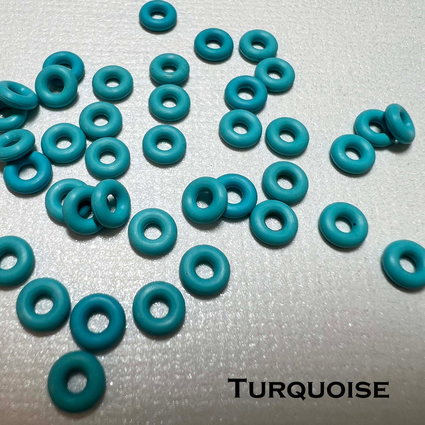 5mm Rubber O-Rings (ID: 2mm)  - choose color & quantity