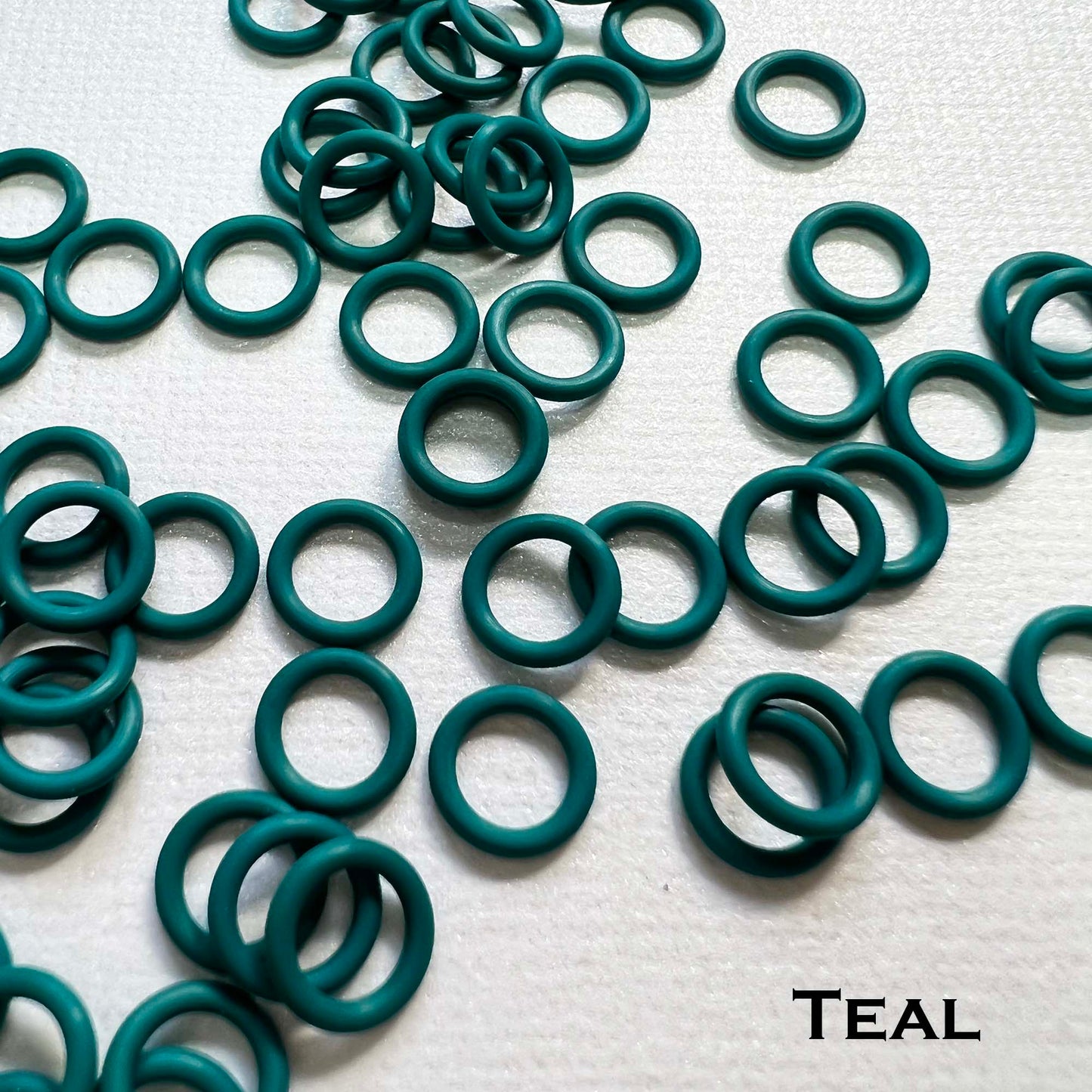 7.4mm Rubber O-Rings (ID: 5mm) - choose color & quantity