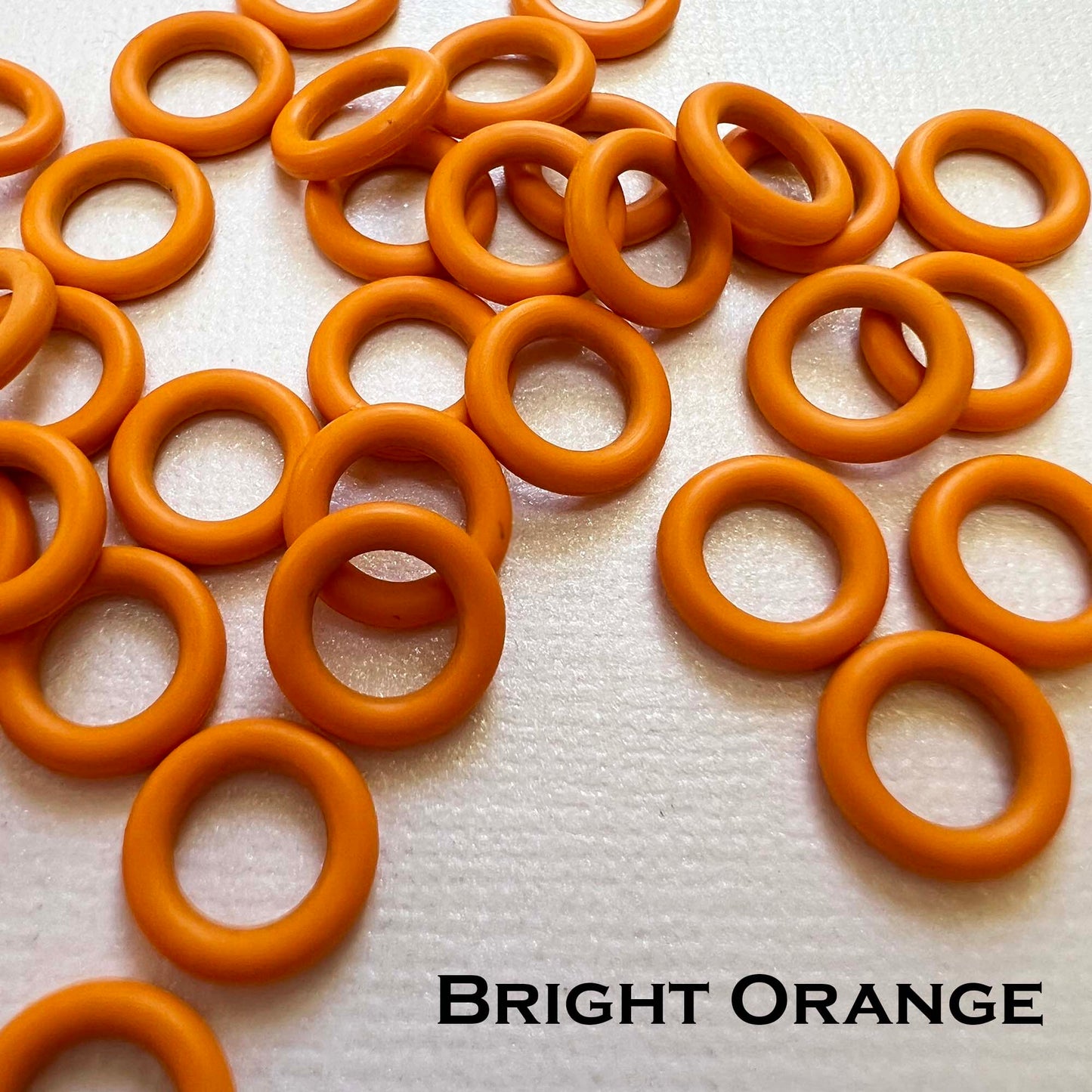 10mm Rubber O-Rings (ID: 6mm) - choose color & quantity