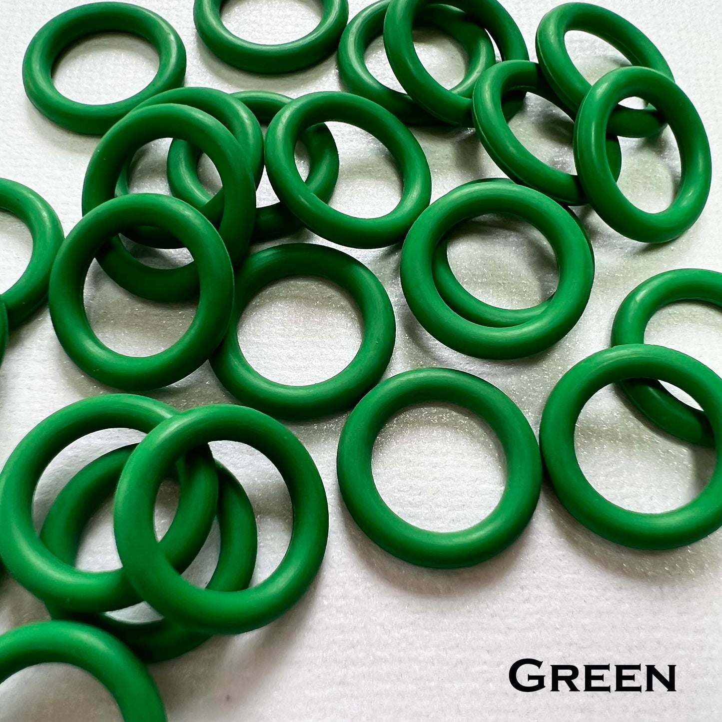 15mm Rubber O-Rings (ID: 10mm) - choose color & quantity