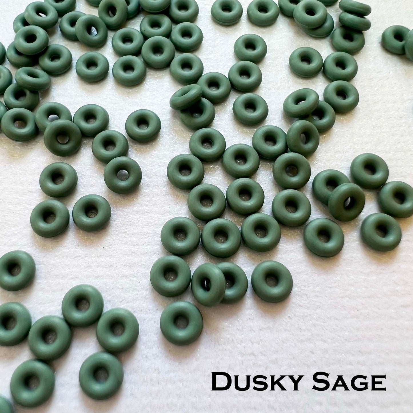 3mm Rubber O-Rings (ID: 1.1mm) - choose color