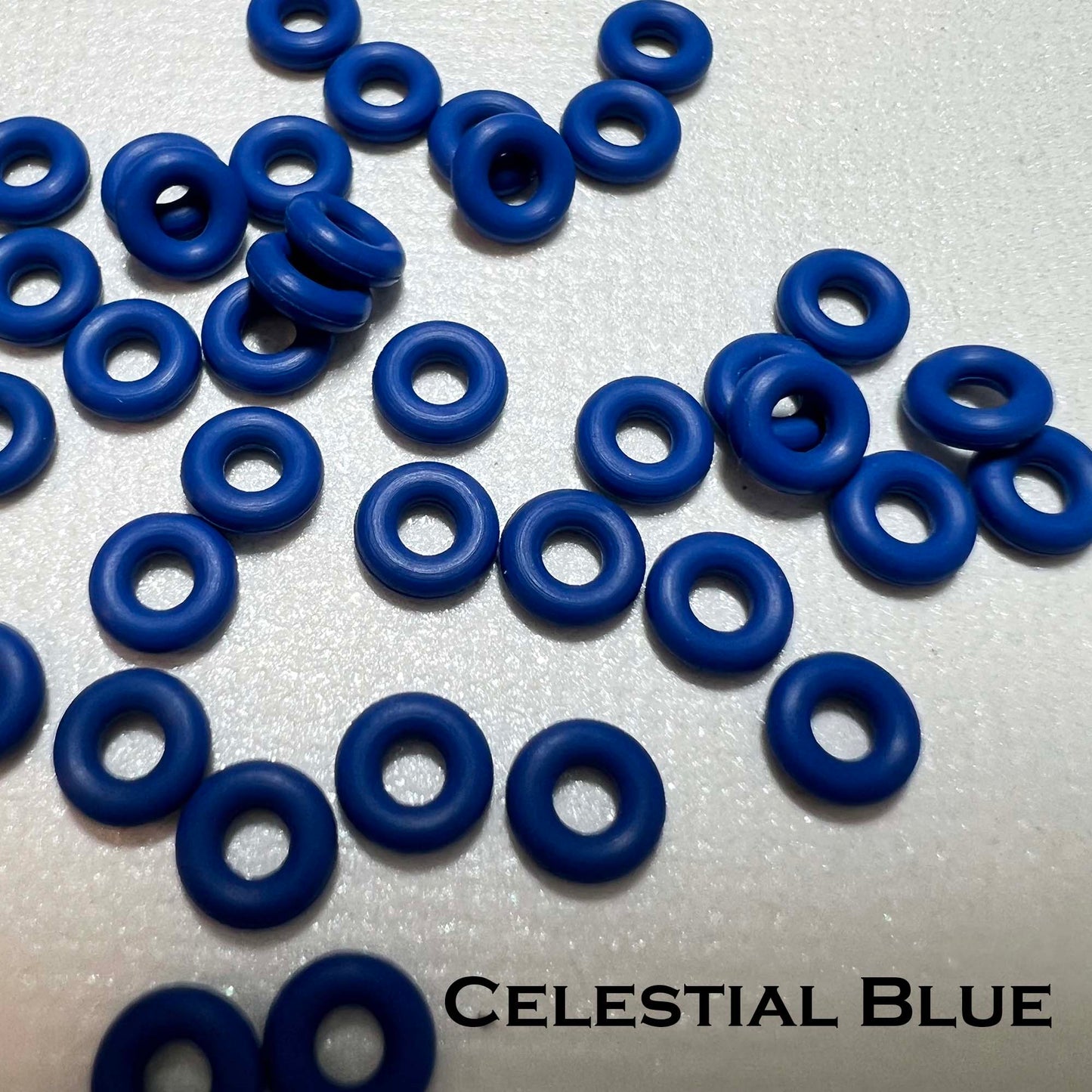 5mm Rubber O-Rings (ID: 2mm)  - choose color & quantity