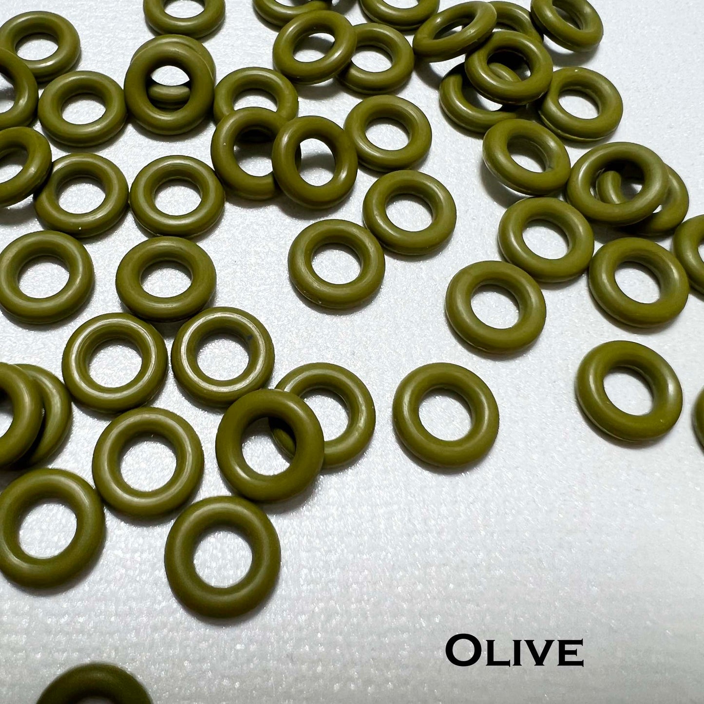 7.25mm Rubber O-Rings (ID: 3.7) - choose color & quantity