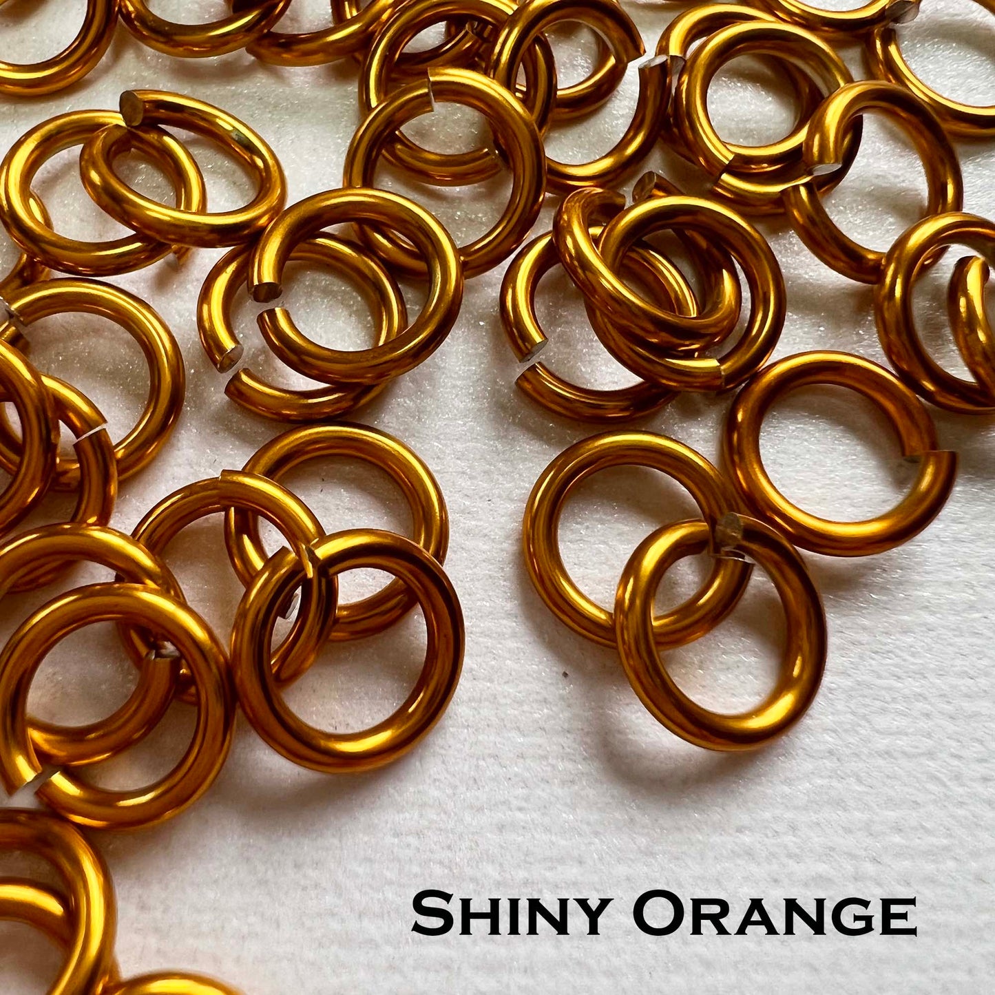 20g 1/8" Jump Rings SHINY (AWG) ID: 3.4mm - choose color & quantity