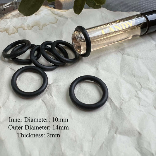 14mm Rubber O-Ring (Inner Diameter: 10mm) - Choose package size