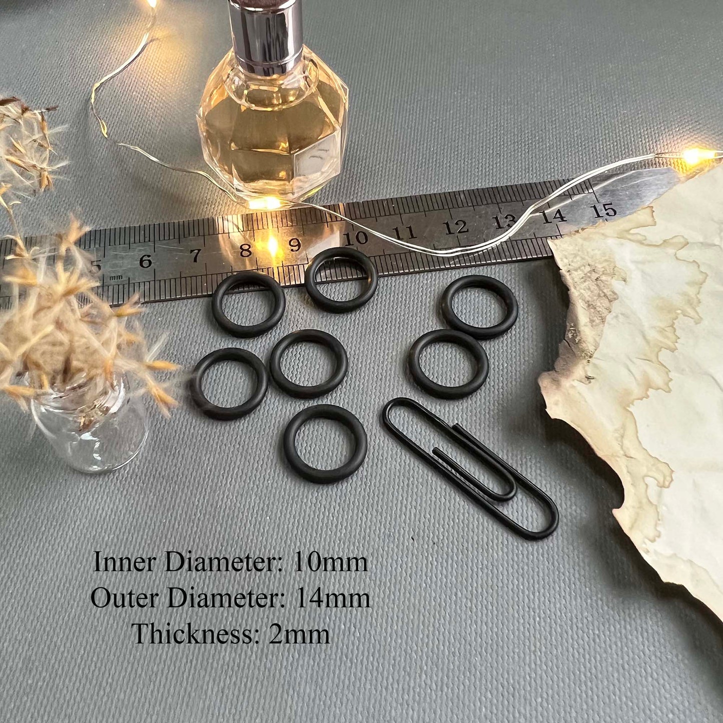 14mm Rubber O-Ring (Inner Diameter: 10mm) - Choose package size