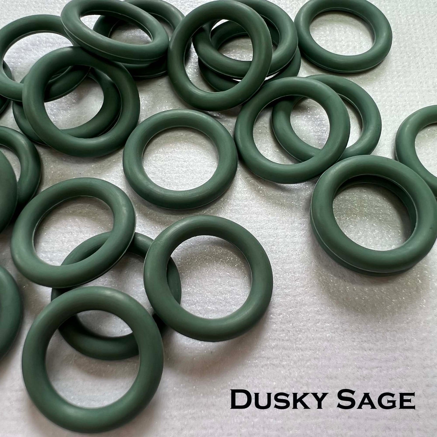 15mm Rubber O-Rings (ID: 10mm) - choose color & quantity