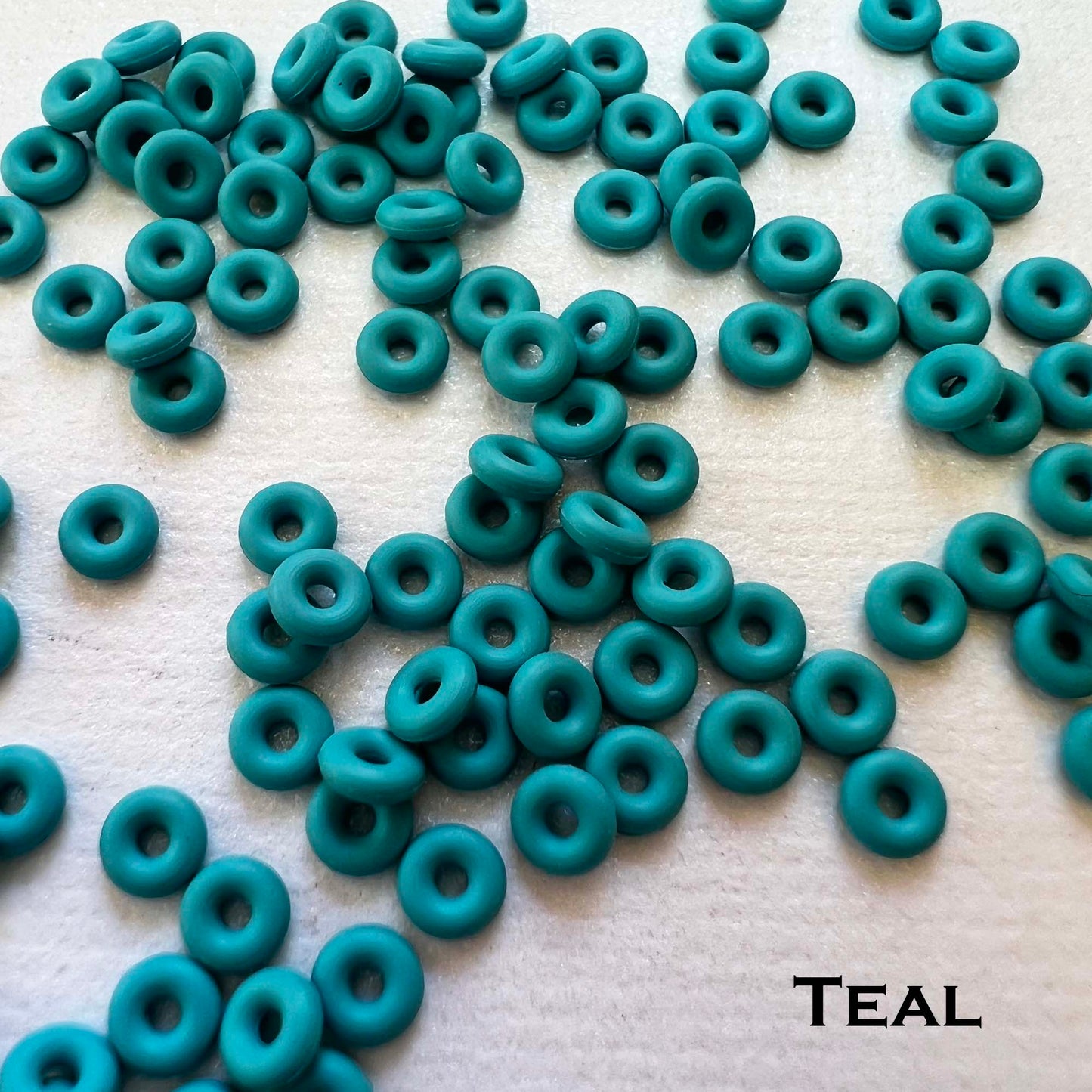 3mm Rubber O-Rings (ID: 1.1mm) - choose color