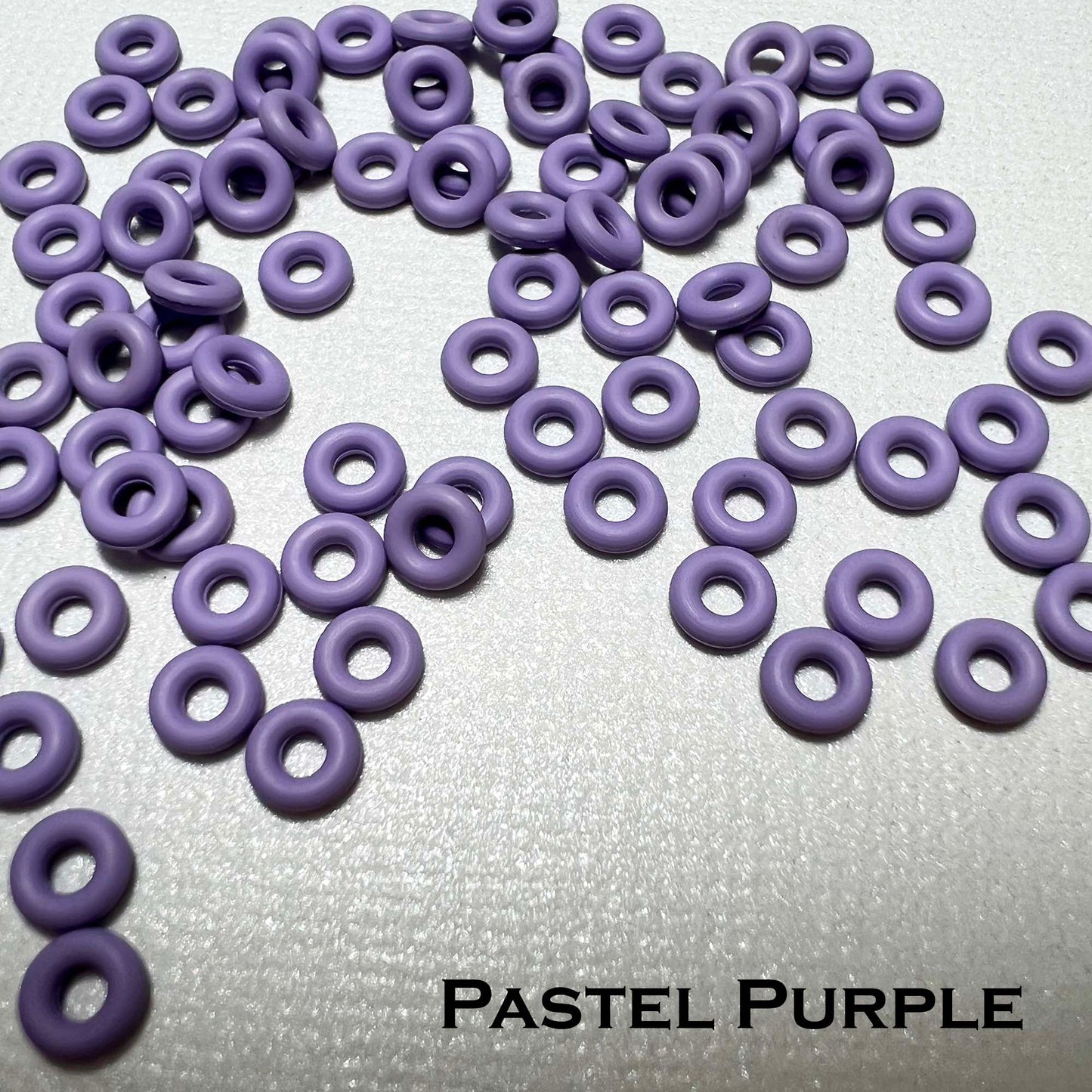 5mm Rubber O-Rings (ID: 2mm)  - choose color & quantity