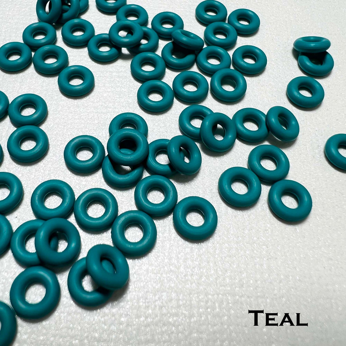 6mm Rubber O-Rings (ID: 2.6mm) - choose color & quantity