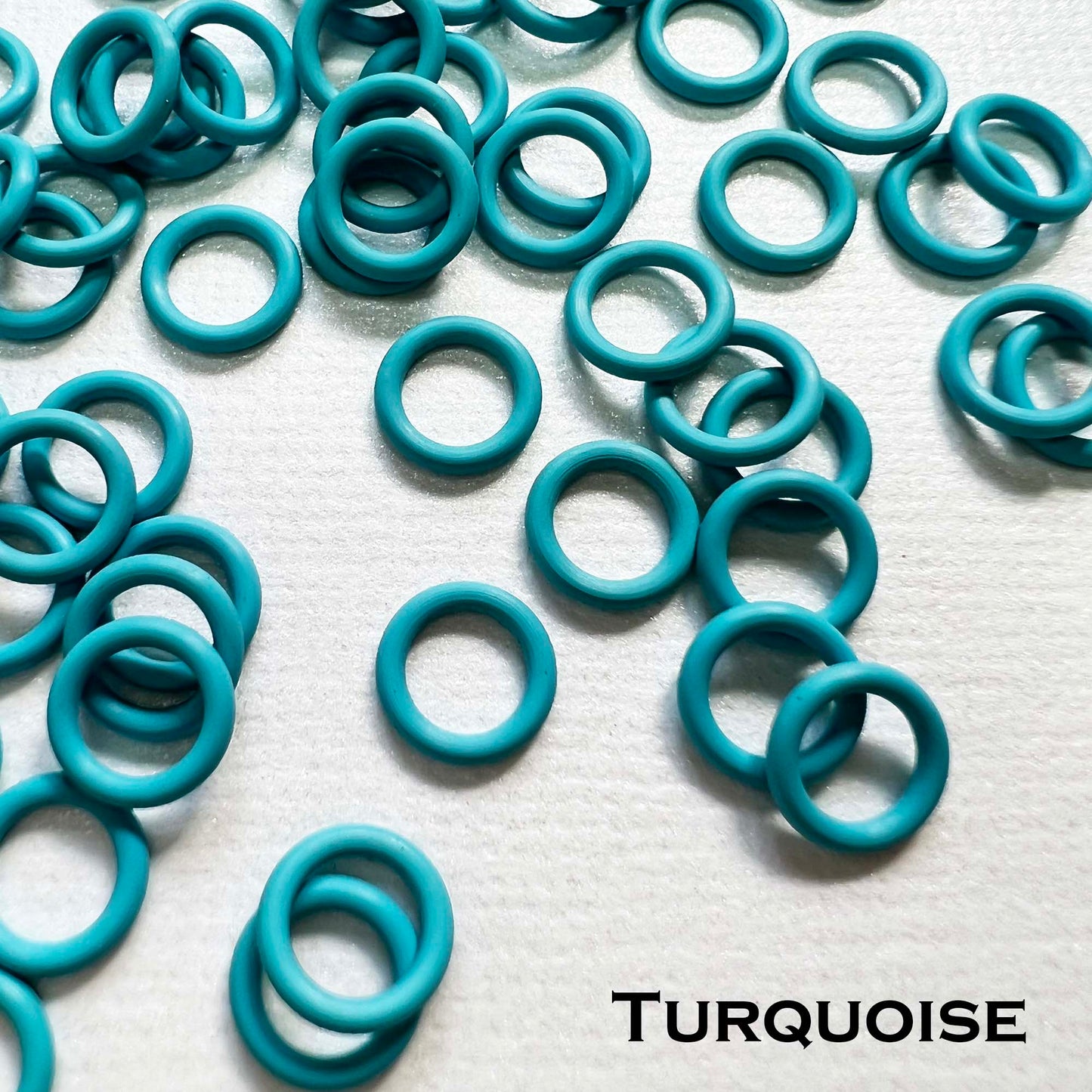 7.4mm Rubber O-Rings (ID: 5mm) - choose color & quantity