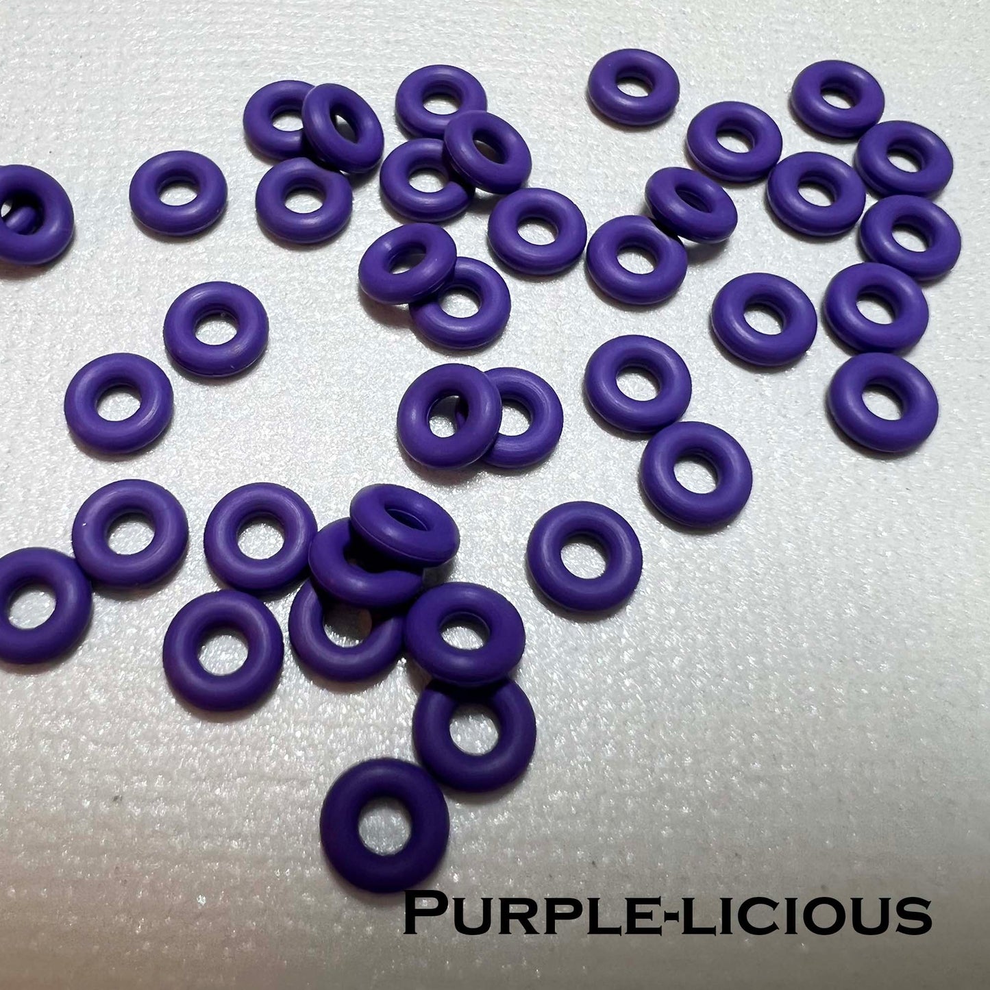 5mm Rubber O-Rings (ID: 2mm)  - choose color & quantity