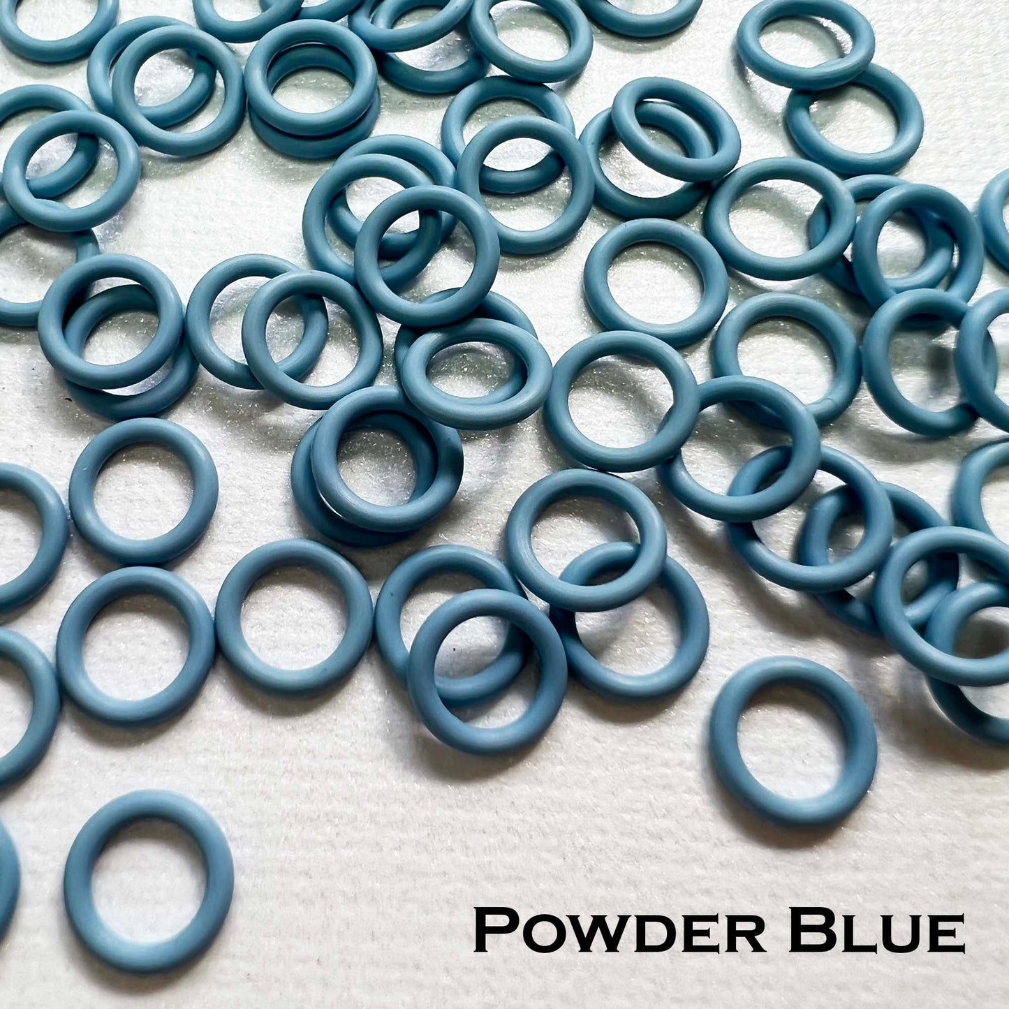 7.4mm Rubber O-Rings (ID: 5mm) - choose color & quantity