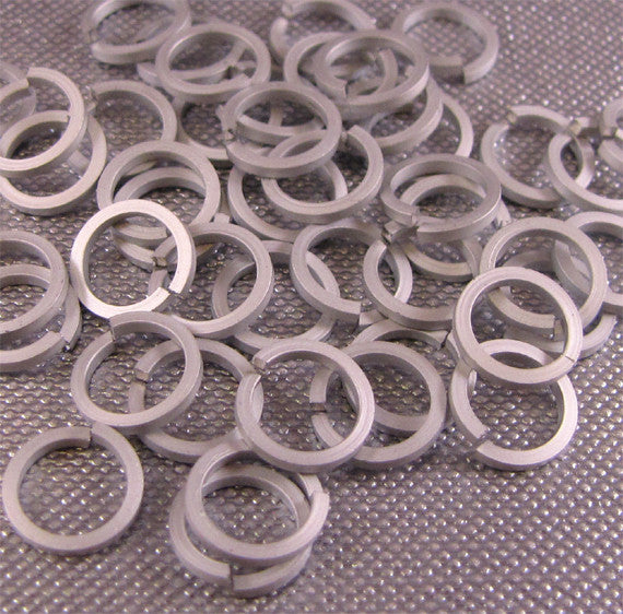 SQUARE 18g 1/4" Jump Rings - Choose color & quantity