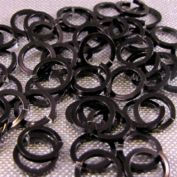 SQUARE 18g 1/4" Jump Rings - Choose color & quantity