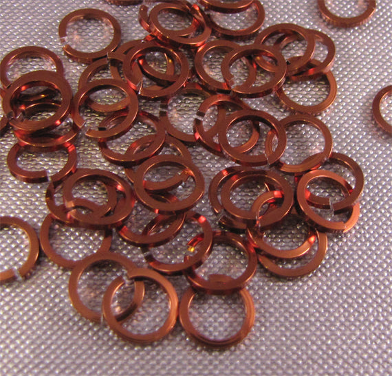 SQUARE Jump Rings 18g 5/32 - choose color & quantity