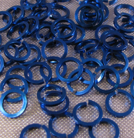 SQUARE 18g 1/4" Jump Rings - Choose color & quantity