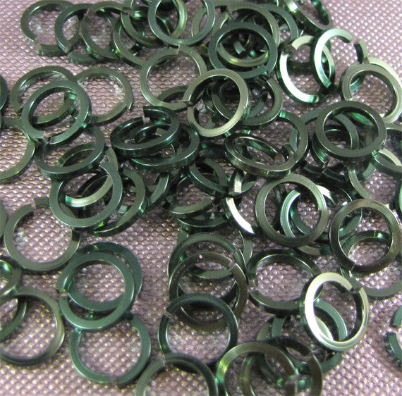 SQUARE 18g 1/4" Jump Rings - Choose color & quantity