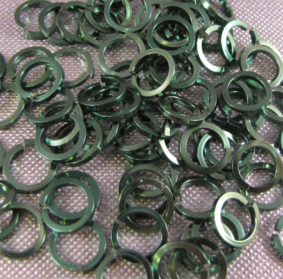 SQUARE Jump Rings 18g 5/32 - choose color & quantity