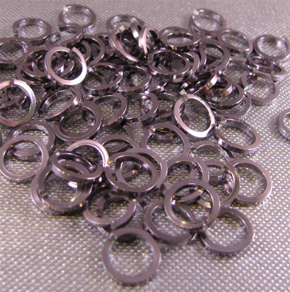 SQUARE 18g 1/4" Jump Rings - Choose color & quantity