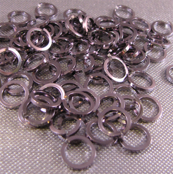 SQUARE Jump Rings 18g 5/32 - choose color & quantity