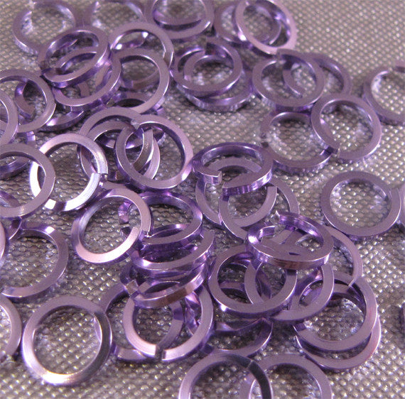 SQUARE 18g 1/4" Jump Rings - Choose color & quantity