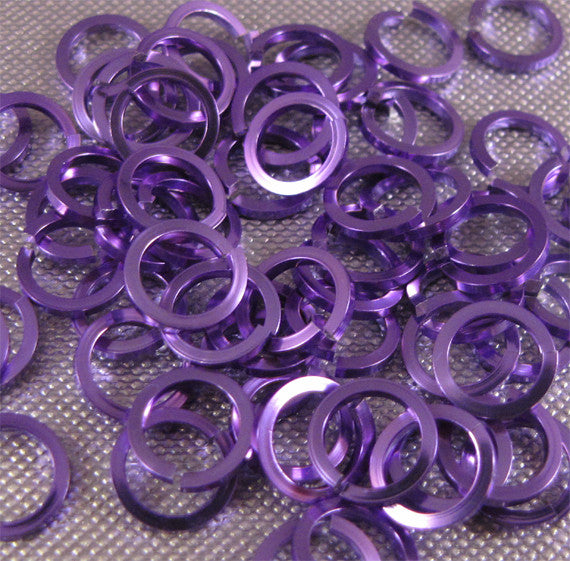 SQUARE 18g 1/4" Jump Rings - Choose color & quantity