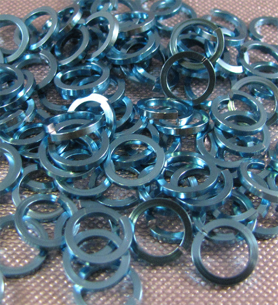 SQUARE 18g 1/4" Jump Rings - Choose color & quantity