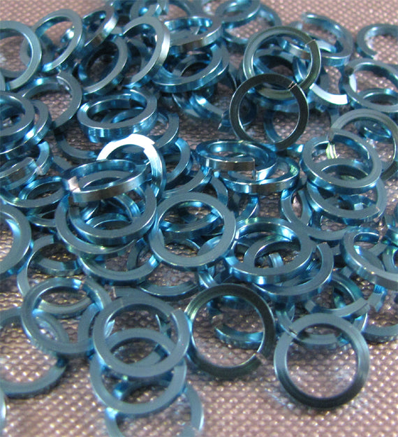 SQUARE Jump Rings 18g 5/32 - choose color & quantity