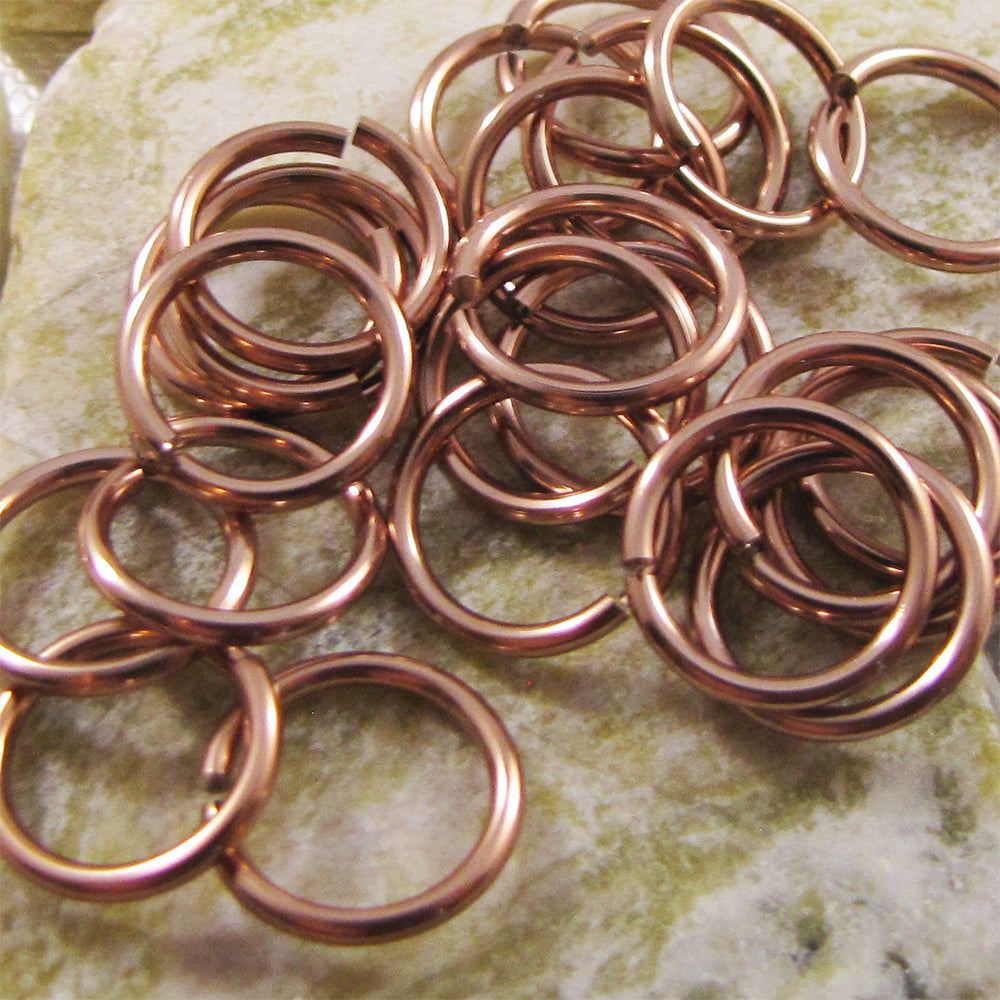 16g 3/8" Jump Rings (SWG) ID: 10mm - choose color