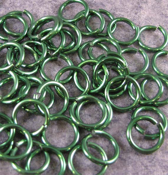 16g 5/16" Jump Rings (SWG) ID: 8.3mm - choose color - Package of 50