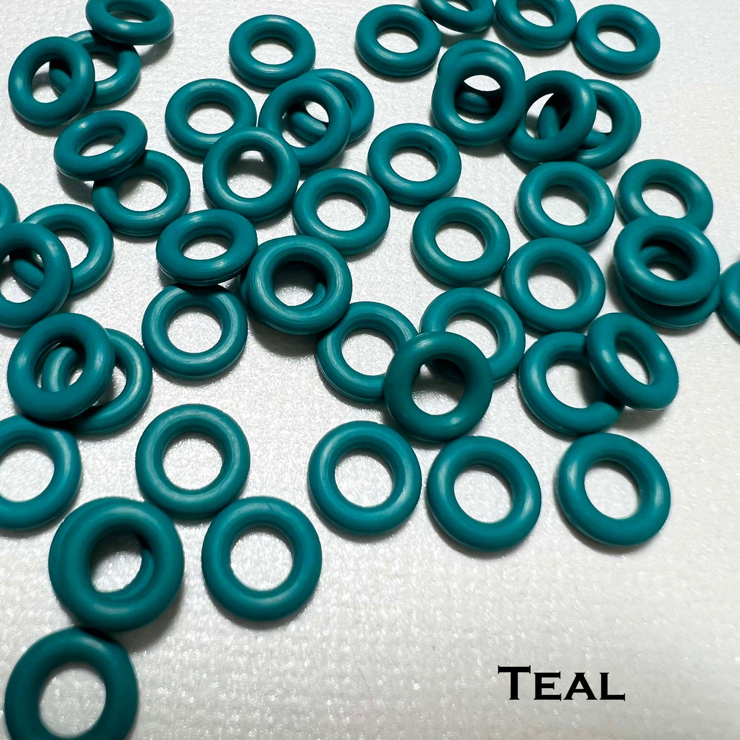 7.25mm Rubber O-Rings (ID: 3.7) - choose color & quantity