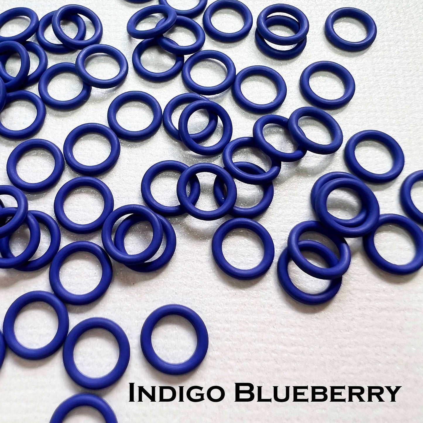 7.4mm Rubber O-Rings (ID: 5mm) - choose color & quantity