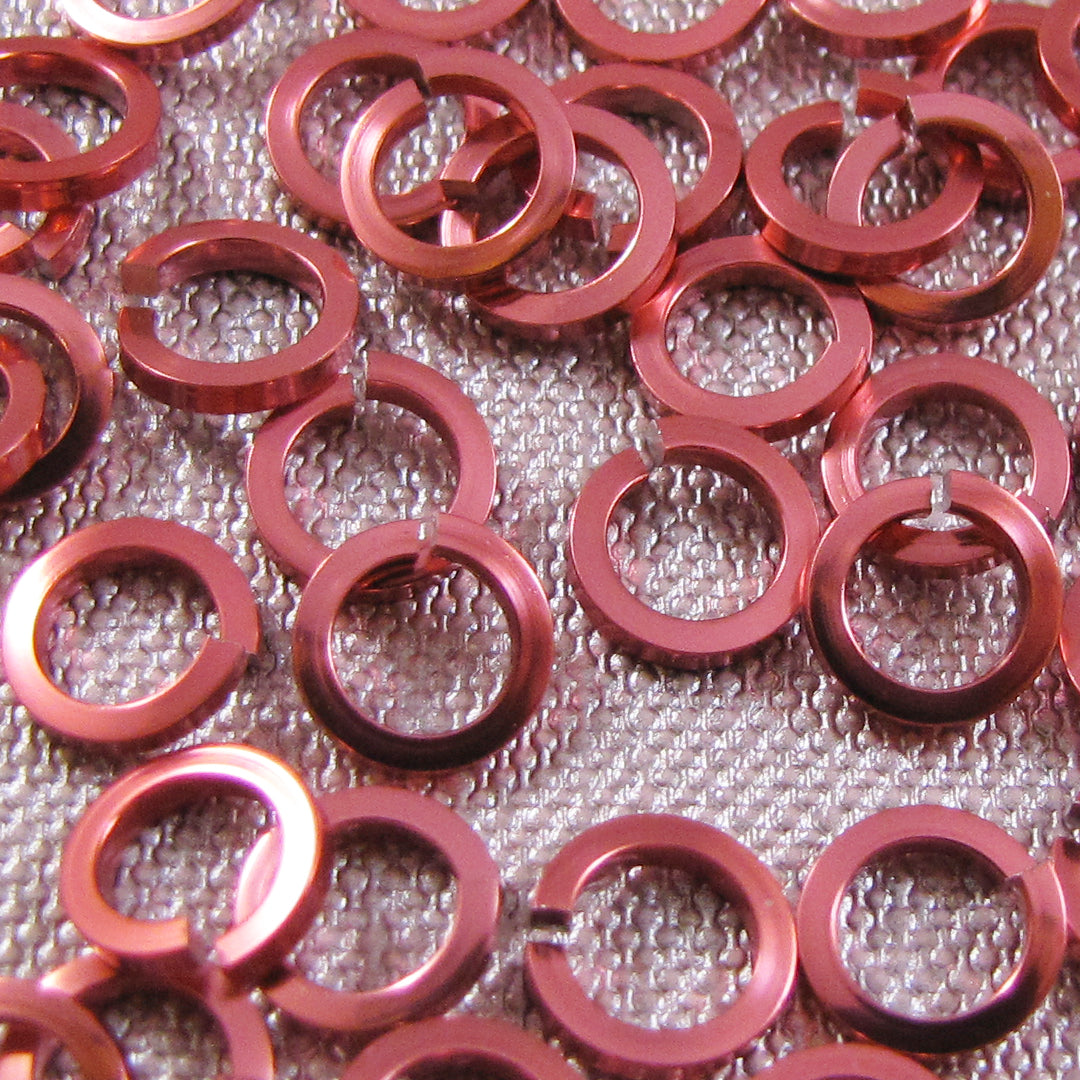 SQUARE 18g 1/4" Jump Rings - Choose color & quantity