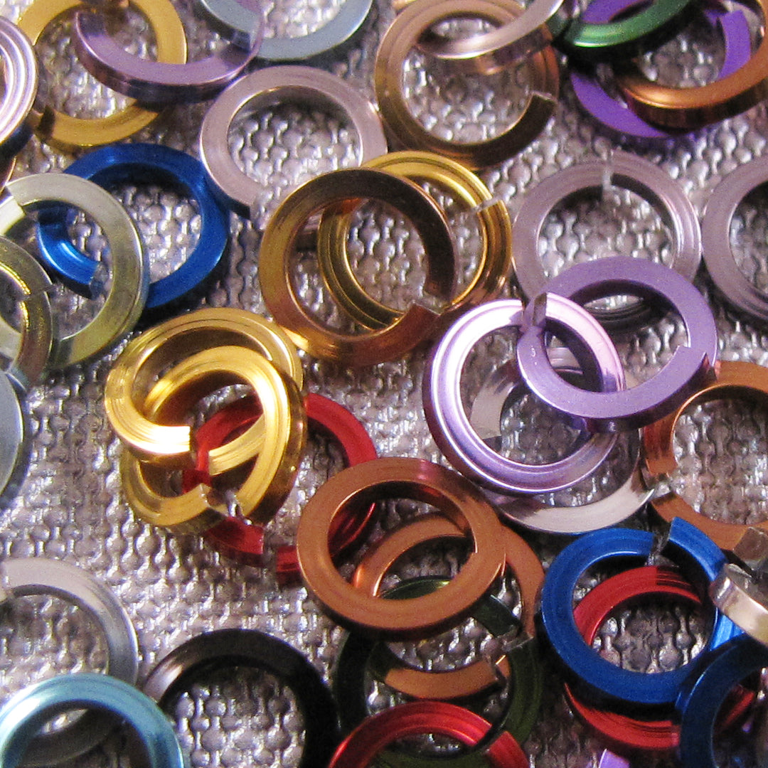 SQUARE Jump Rings 18g 3/16 - choose color & quantity