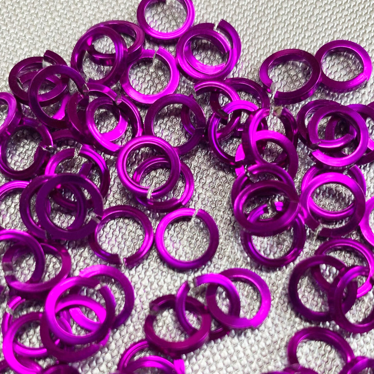 SQUARE 18g 1/4" Jump Rings - Choose color & quantity