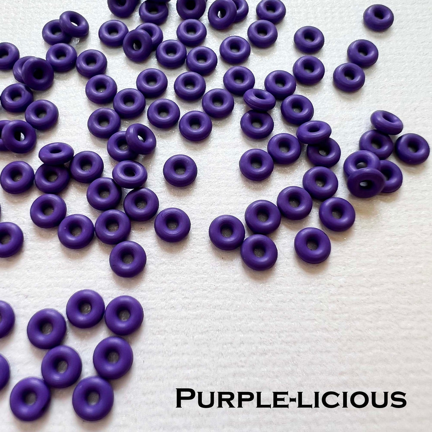 3mm Rubber O-Rings (ID: 1.1mm) - choose color