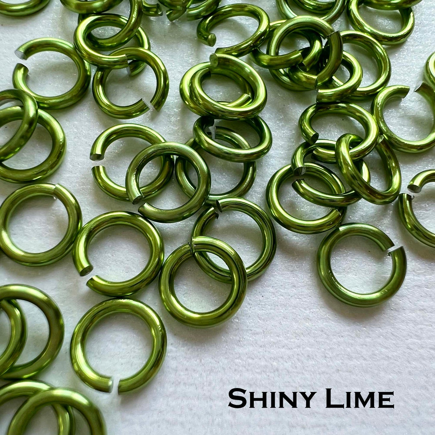 18g 5/32" Jump Rings Shiny (SWG) ID: 4.1mm - Choose color & quantity