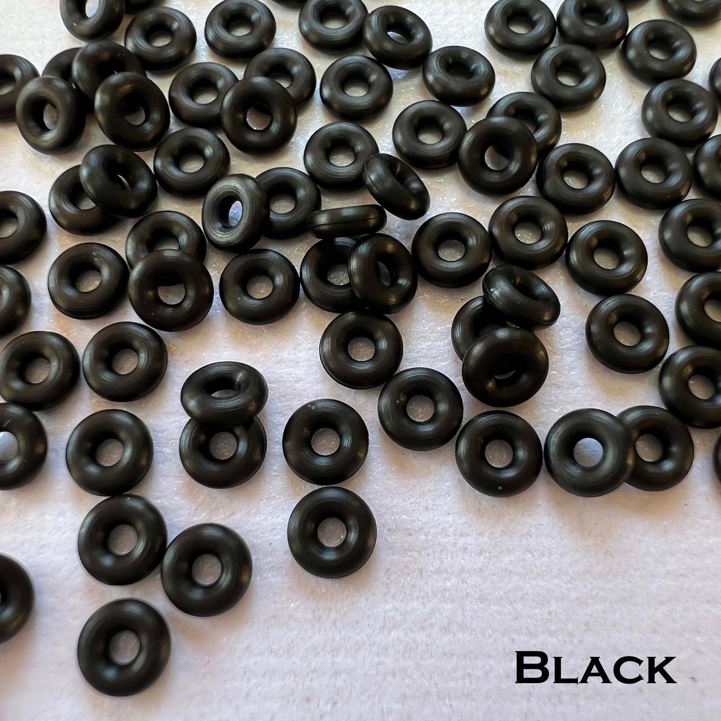 4.5mm Rubber O-Rings (ID: 1.5mm) - choose color/quantity