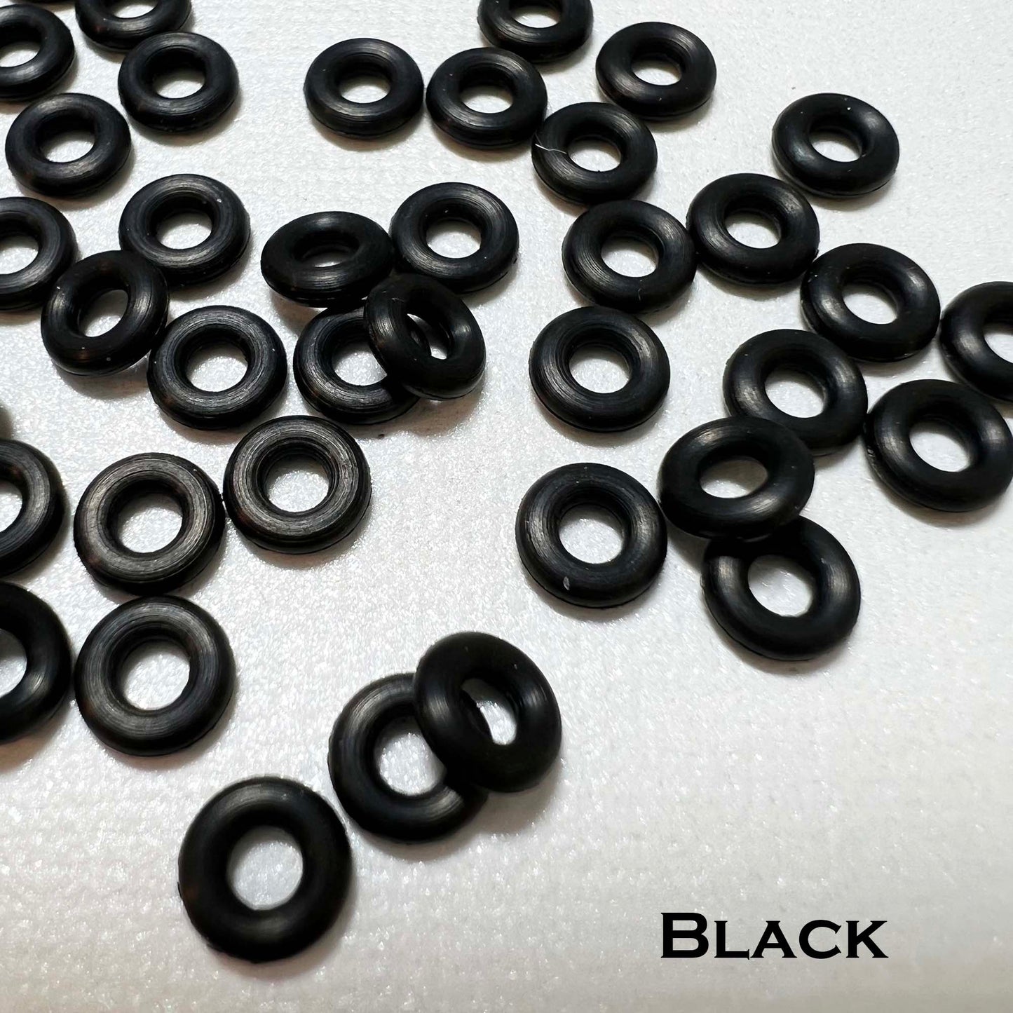 6mm Rubber O-Rings (ID: 2.6mm) - choose color & quantity